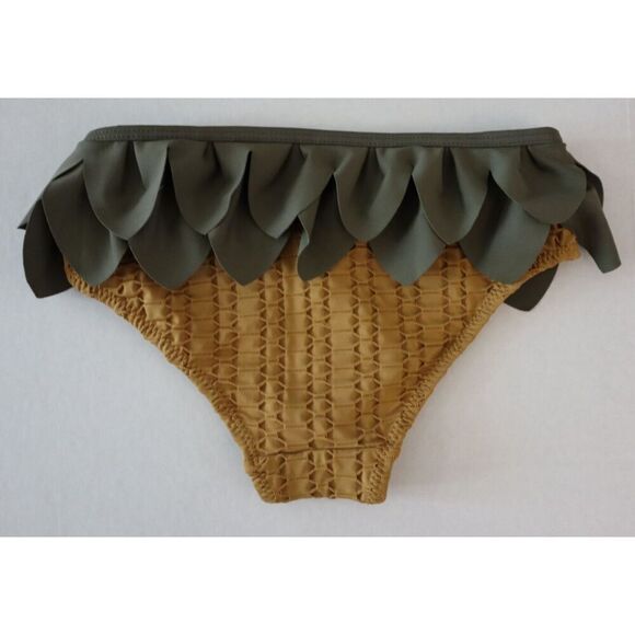 Konges Sløjd KS4050 Girl's Sz 5-6Y Bone Brown Pineapple 2-pc Bathing Suit - Picture 5 of 11